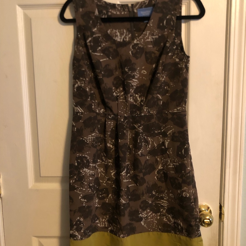 Simply Vera Vera Wang Brown Floral Mini Dress